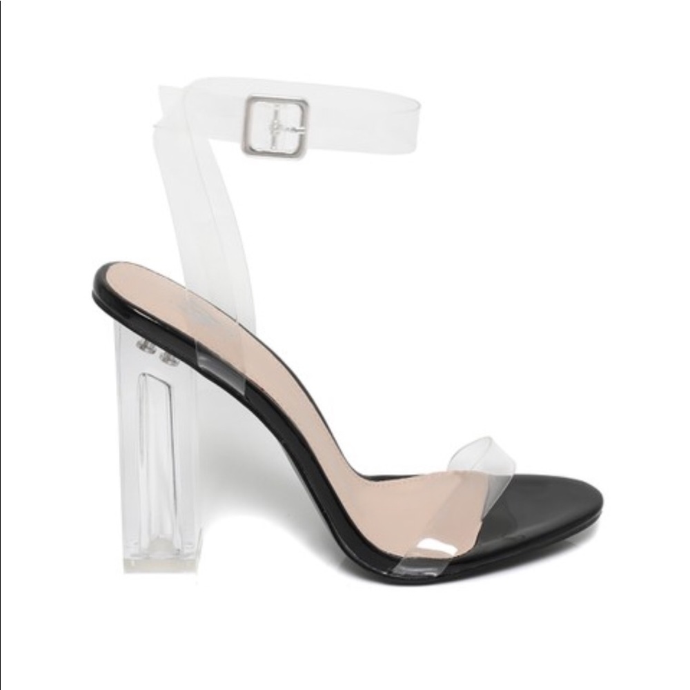 Clear Perspex heels